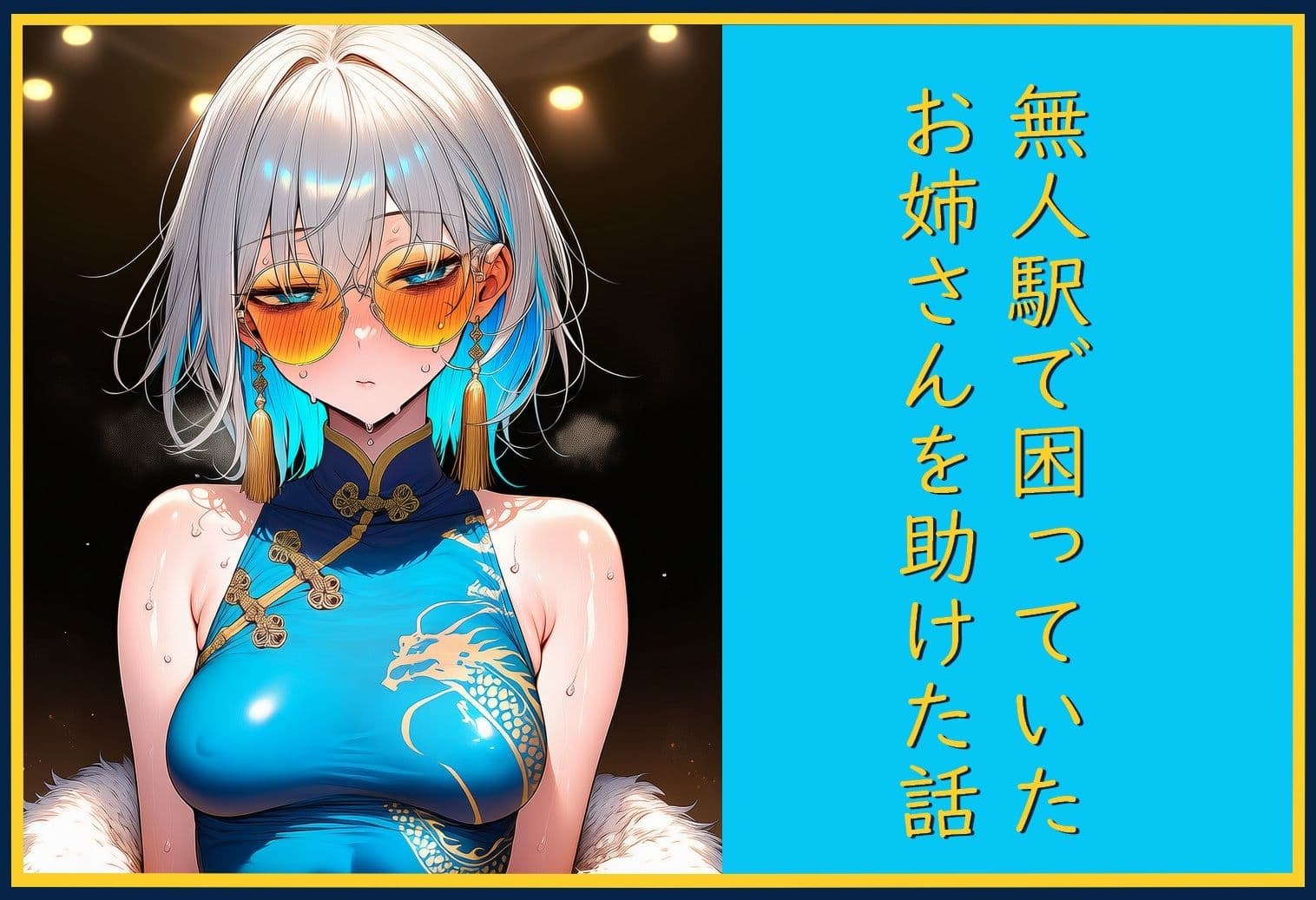 無人駅で困っていたお姉さんを助けた話し サンプル 1