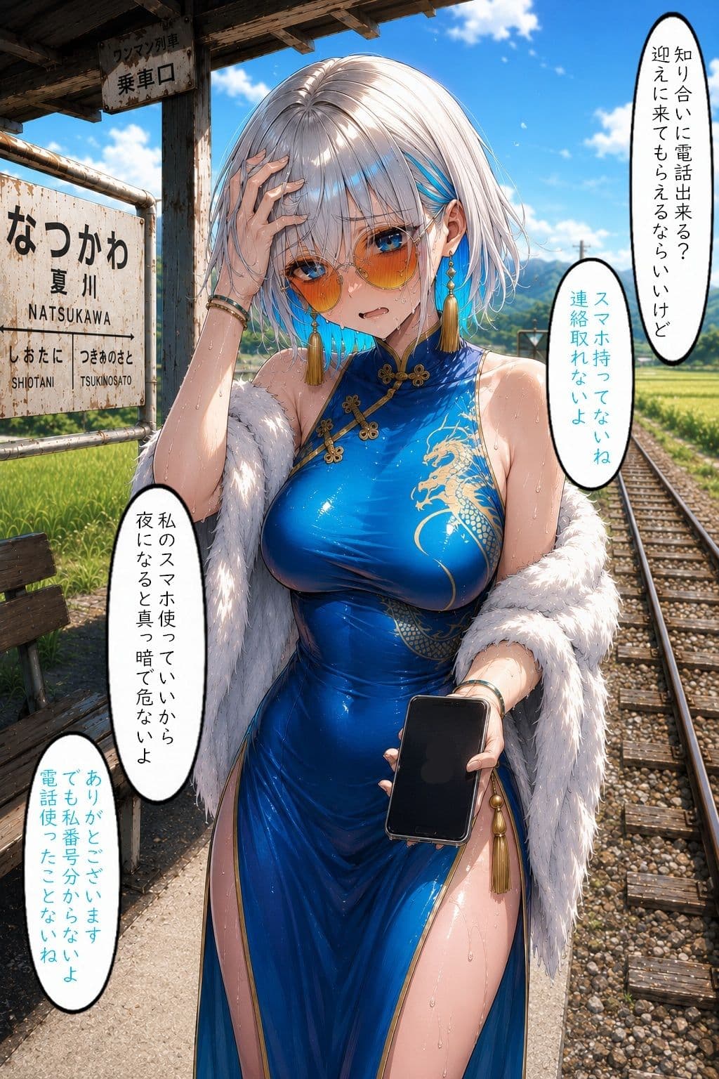 無人駅で困っていたお姉さんを助けた話し サンプル 4