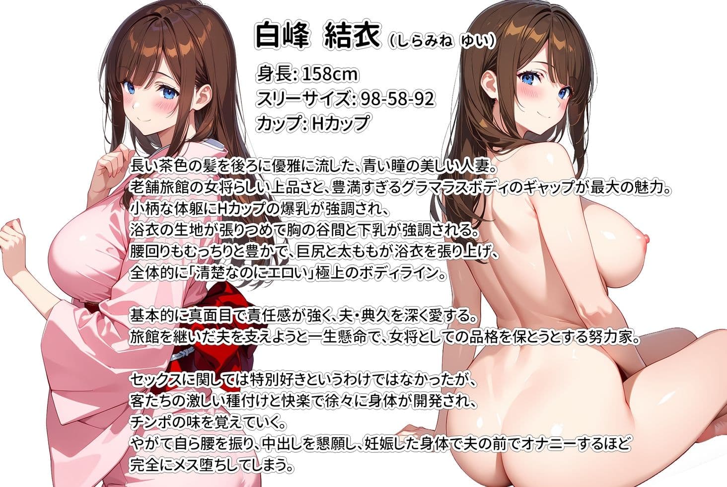 経営難の温泉旅館を守るため…爆乳人妻女将が客たちに種付けられて妊娠メス堕ち！ サンプル 10