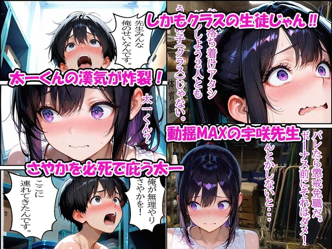 巨乳女教師の性徒指導女子校生の教え子に3Pを提案 サンプル 3