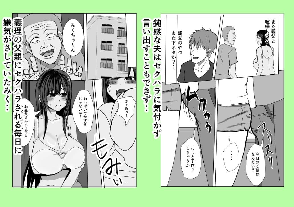 義父、巨乳の息子の妻の中に出してみた。 サンプル 1