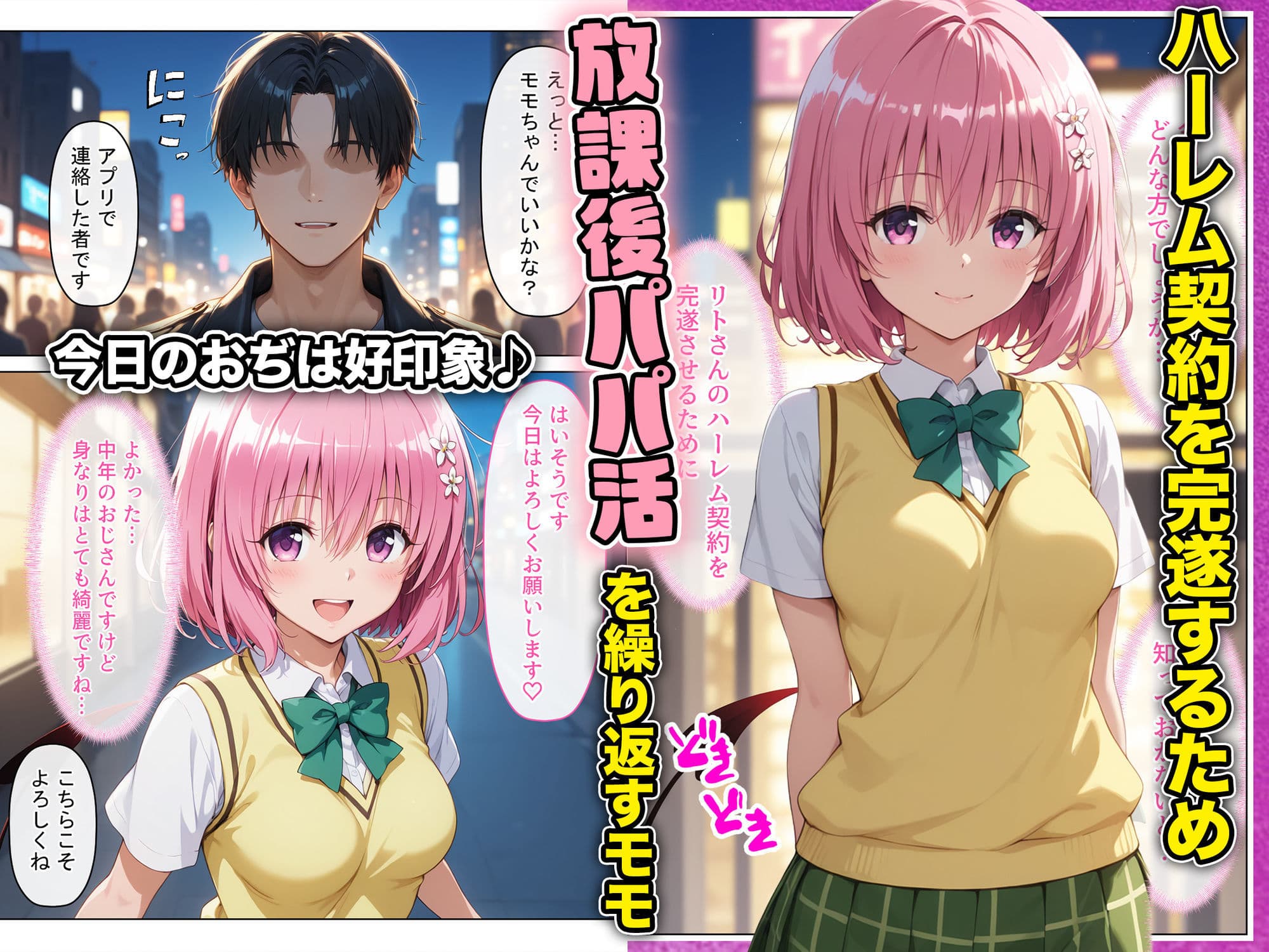 放課後、彼女たちはパパと会う〜本番NGのはずが…生中出し種付けレ●プされてまさかの快楽堕ち〜 サンプル 1