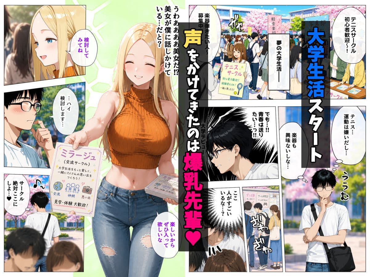ヤリマンギャル3人組と王様ゲーム！？ 陰キャの僕がお持ち帰りされて朝まで連続中出し搾り取られた話 サンプル 1