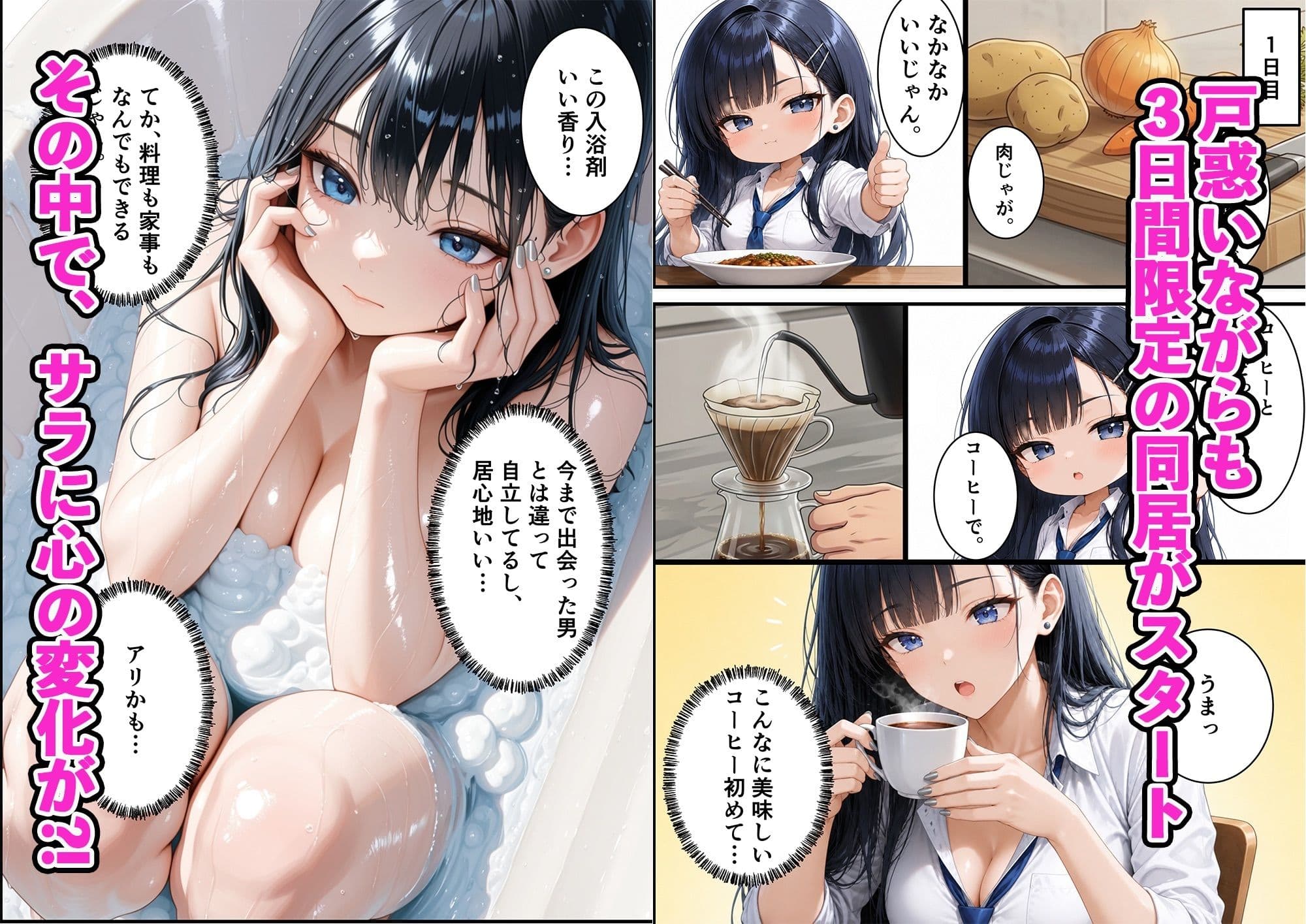 隣人のクールギャルを助けたら実はどスケベで搾取され続ける話 サンプル 3
