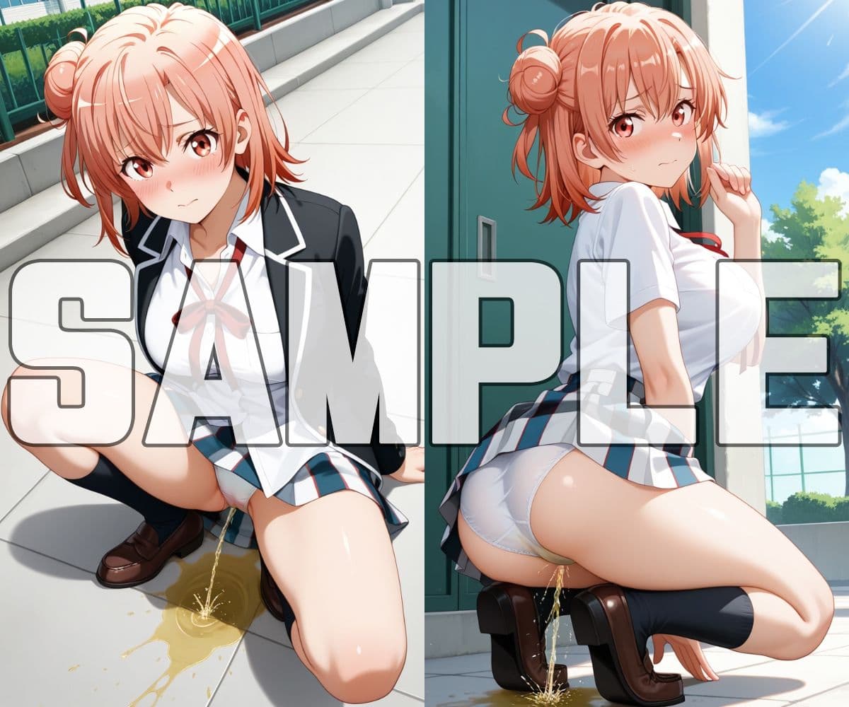 おしっこお漏らしチャレンジ【俺ガ〇ル スクールライフ編】 サンプル 4