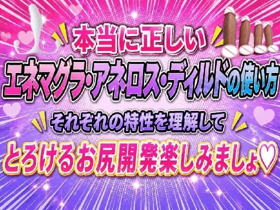 本当に正しい エネマグラ・アネロス・ディルドの使い方 それぞれの特性を理解して  とろけるお尻開発楽しみましょ サンプル 1