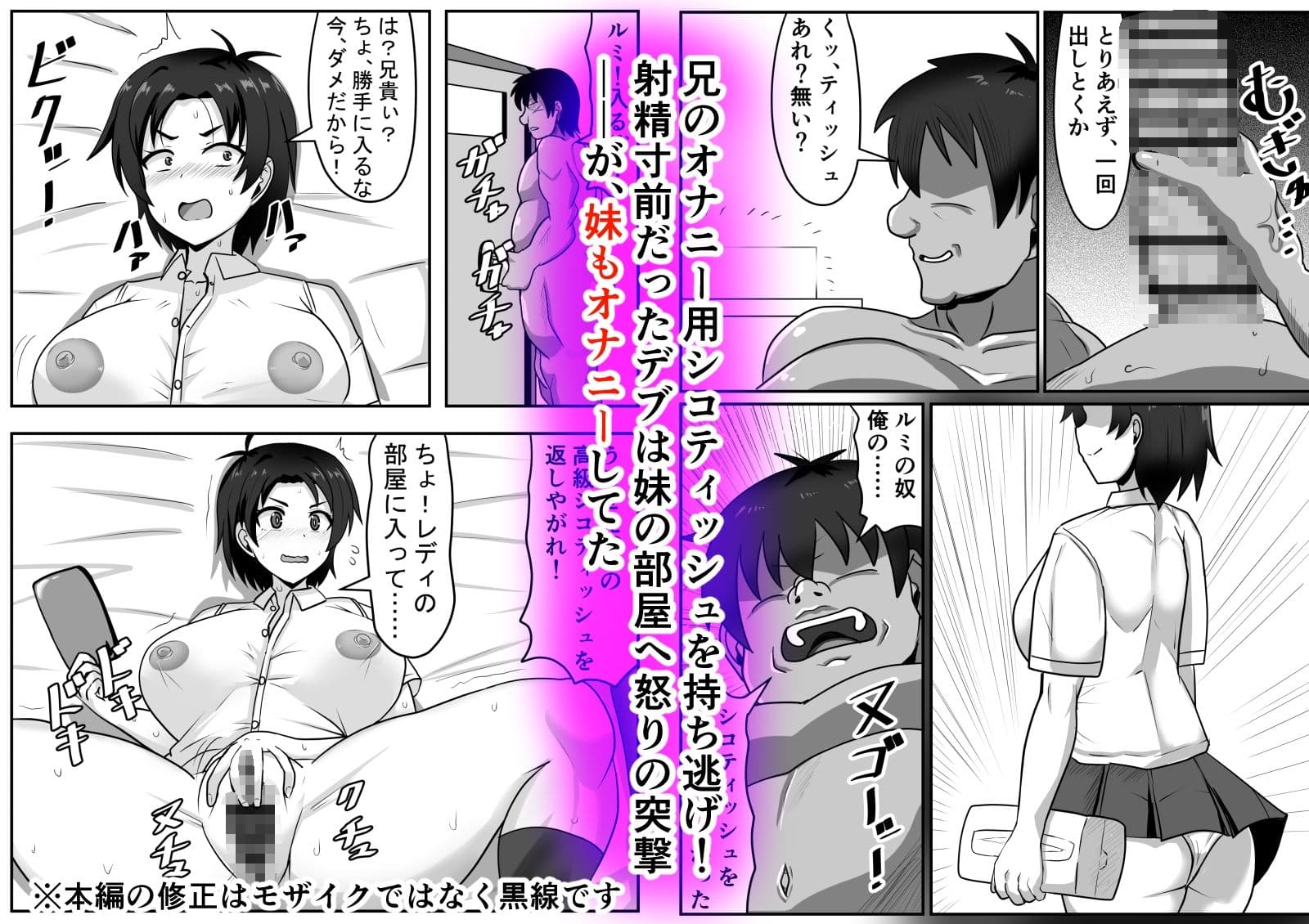 二軍妹と童貞デブ兄貴 サンプル 2