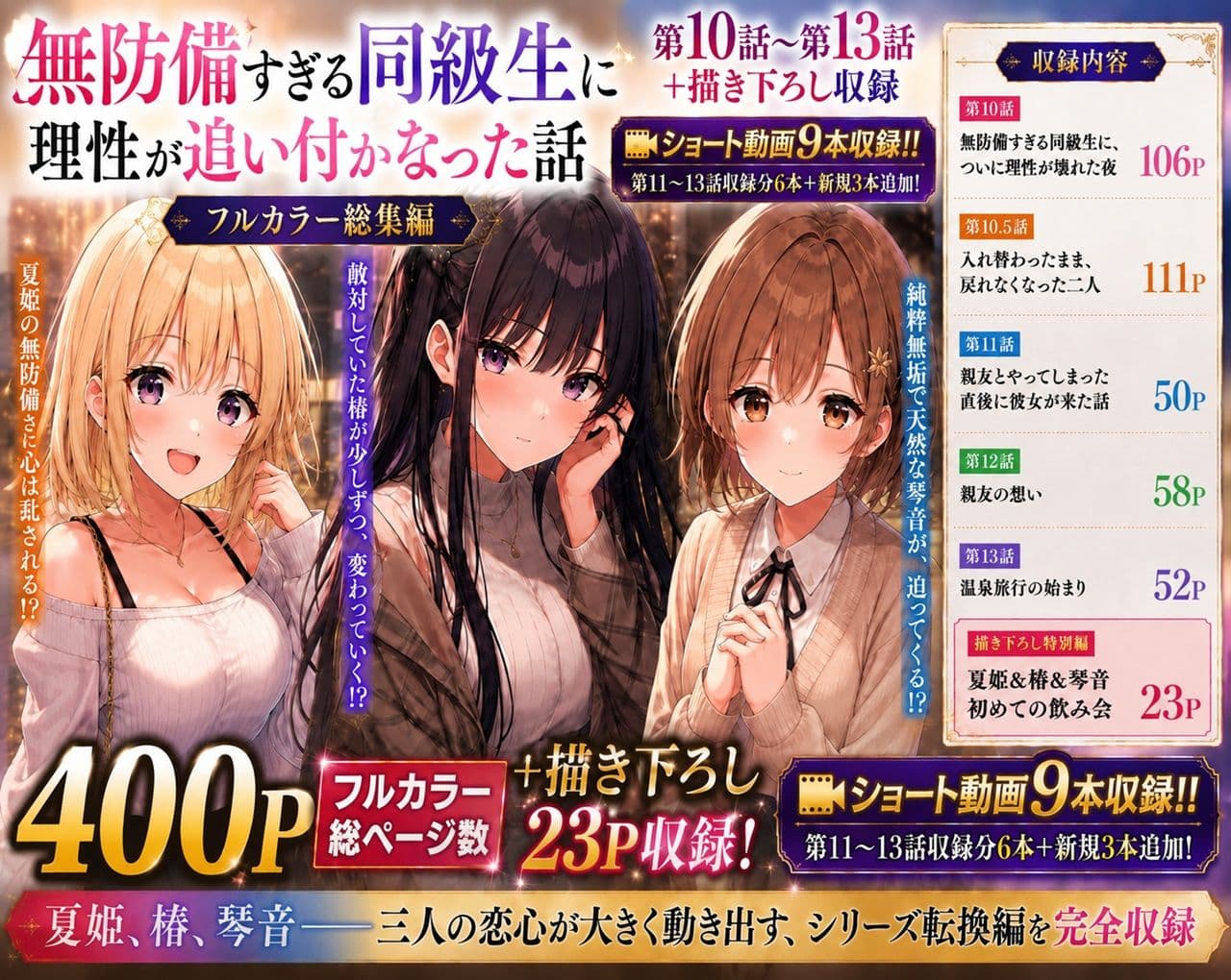無防備すぎる同級生に、理性が追いつかなかった話【第10〜13話 総集編】 サンプル 1