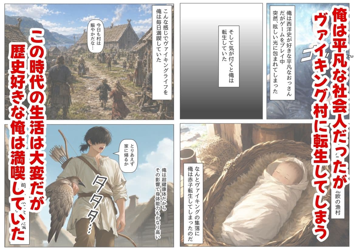 ヴァイキングに転生したら、エロすぎた話 サンプル 1