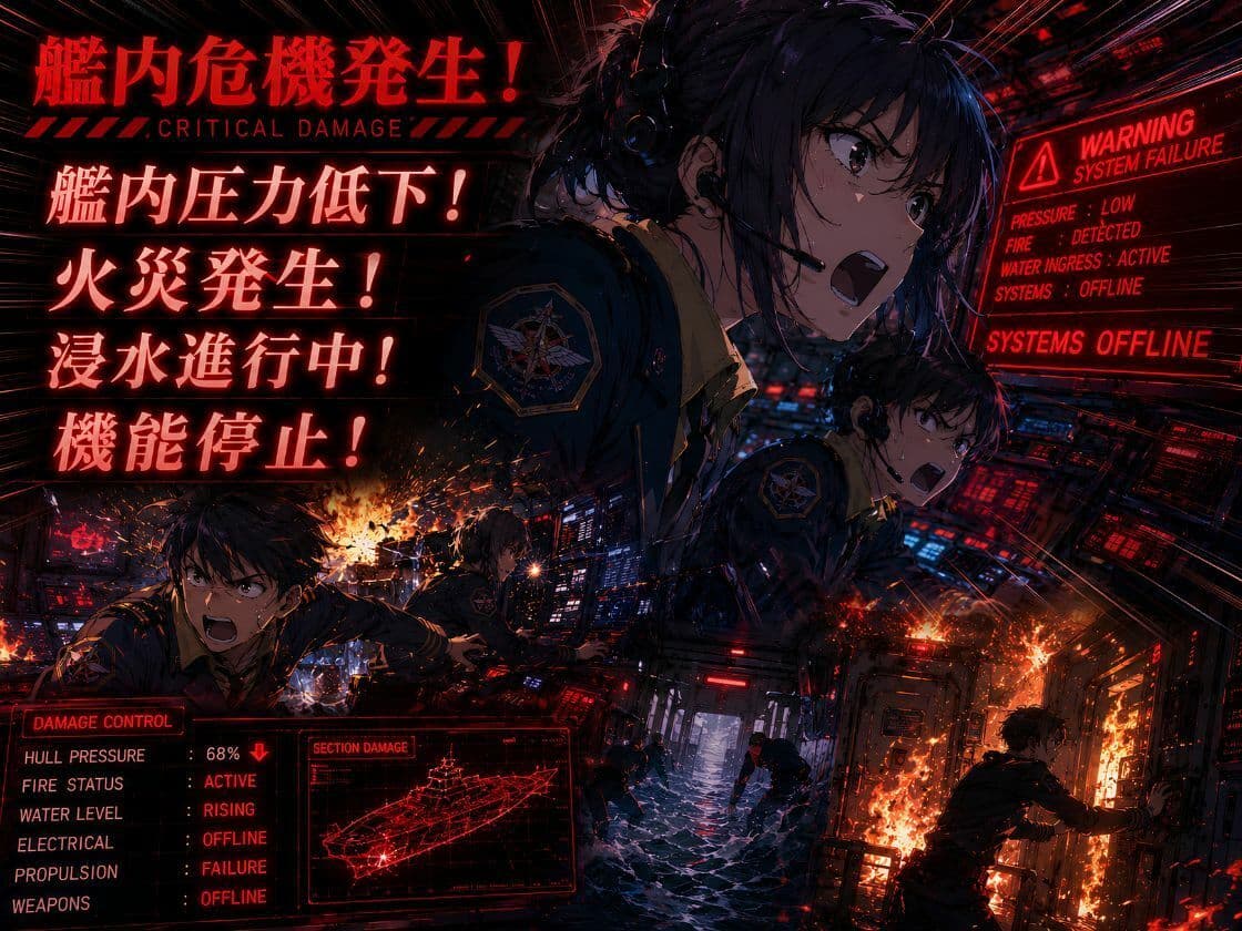 【敗北】捕らわれた艦長テスタ点‥…仲間を守るための沈黙 サンプル 2