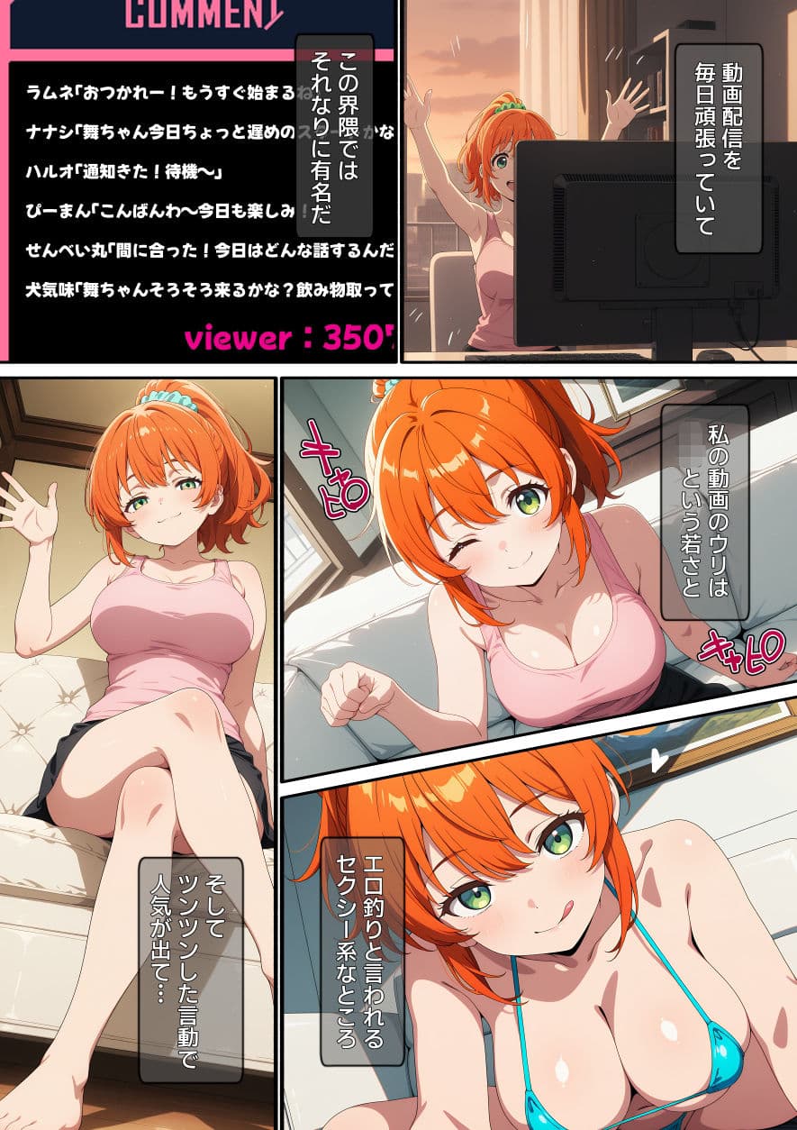 【漫画】配信者を生配信で壊した話 サンプル 9