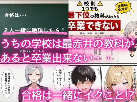 最下位だと卒業出来ない学校で保健体育が出来ないクールギャル  童貞陰キャの巨根チンポを生ハメ絶頂した話 サンプル 4