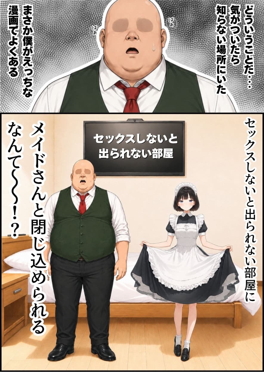 セックスしないと出られない部屋にジト目メイドさんと閉じ込められたんだが・・・ サンプル 1
