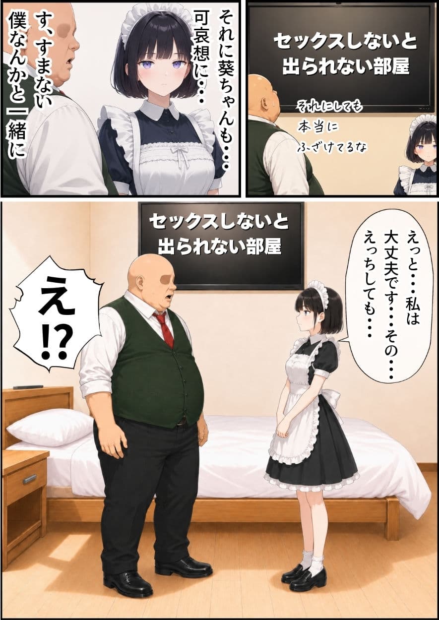 セックスしないと出られない部屋にジト目メイドさんと閉じ込められたんだが・・・ サンプル 3