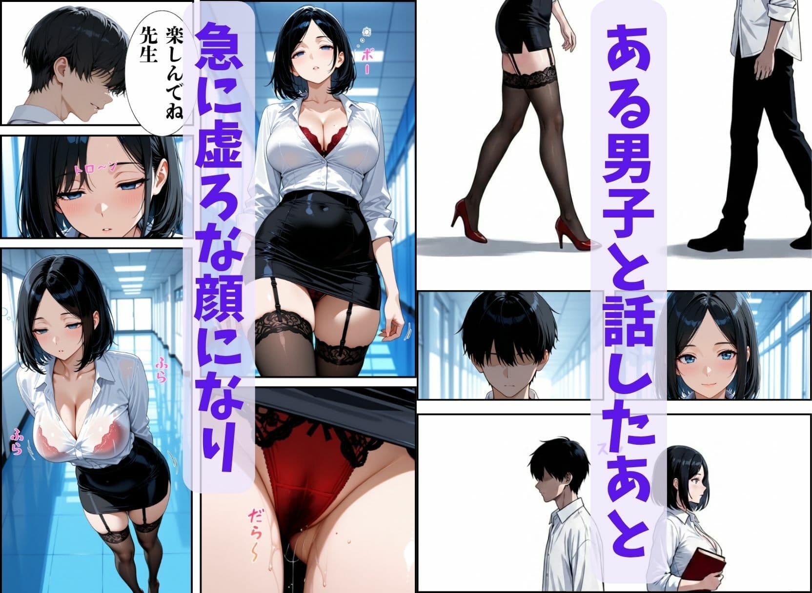美人教師、淫乱催●術を掛けられて・・・ サンプル 3