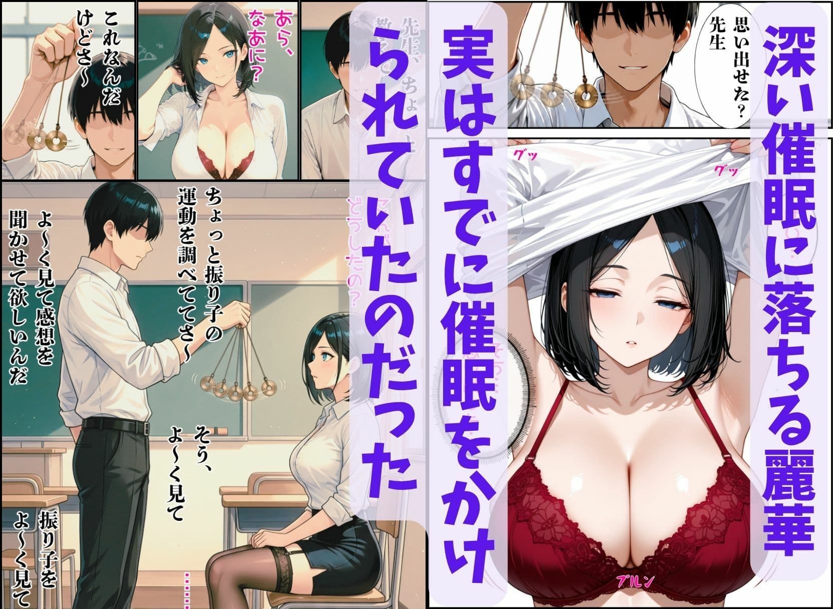 美人教師、淫乱催●術を掛けられて・・・ サンプル 6