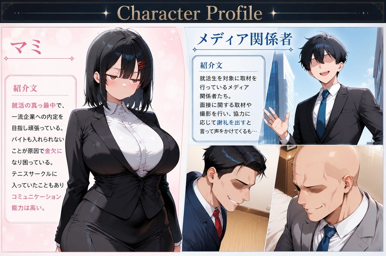 一流企業を目指す真面目な就活生女子がお金に負けて4Pハメ撮りSEXした話 サンプル 1