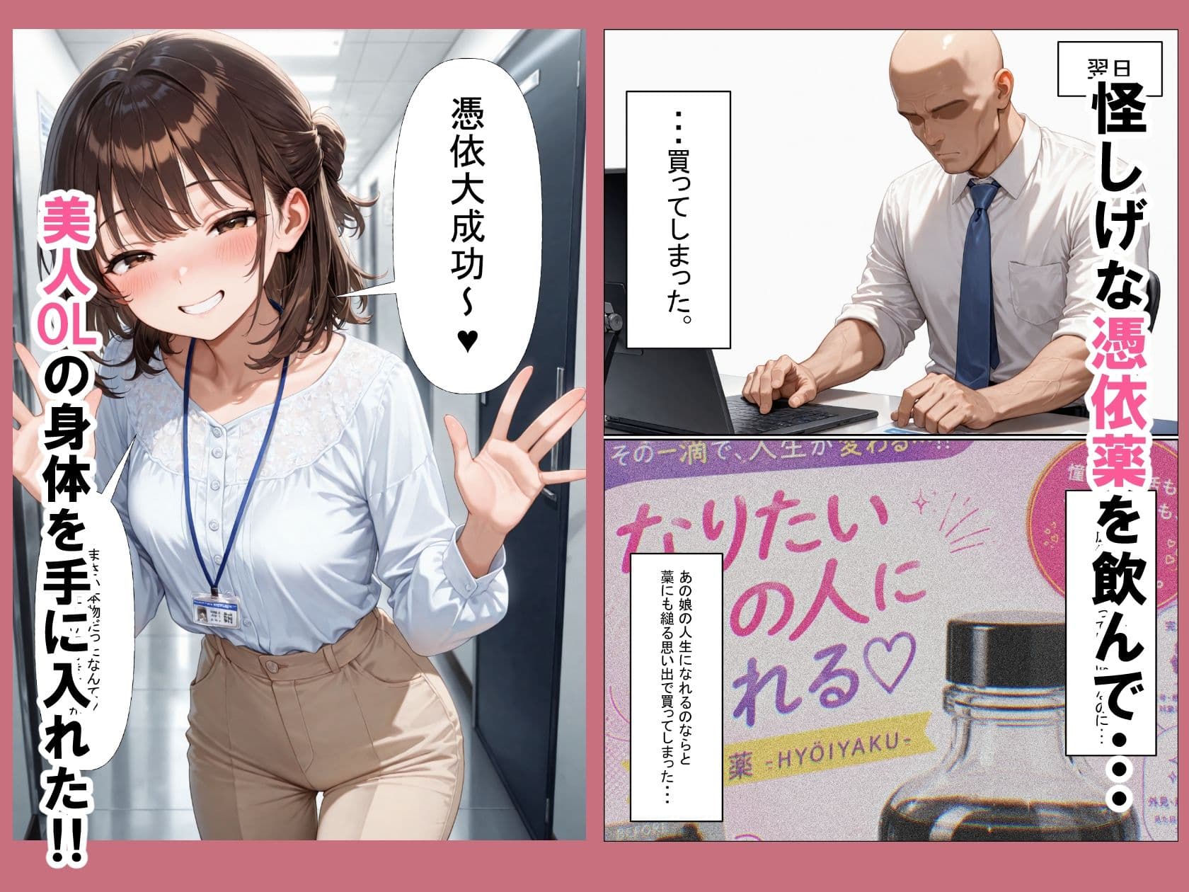 人格射精IV〜ただの中年男が美人OLの人格排泄  人生乗っ取ってメスになる話〜 サンプル 2
