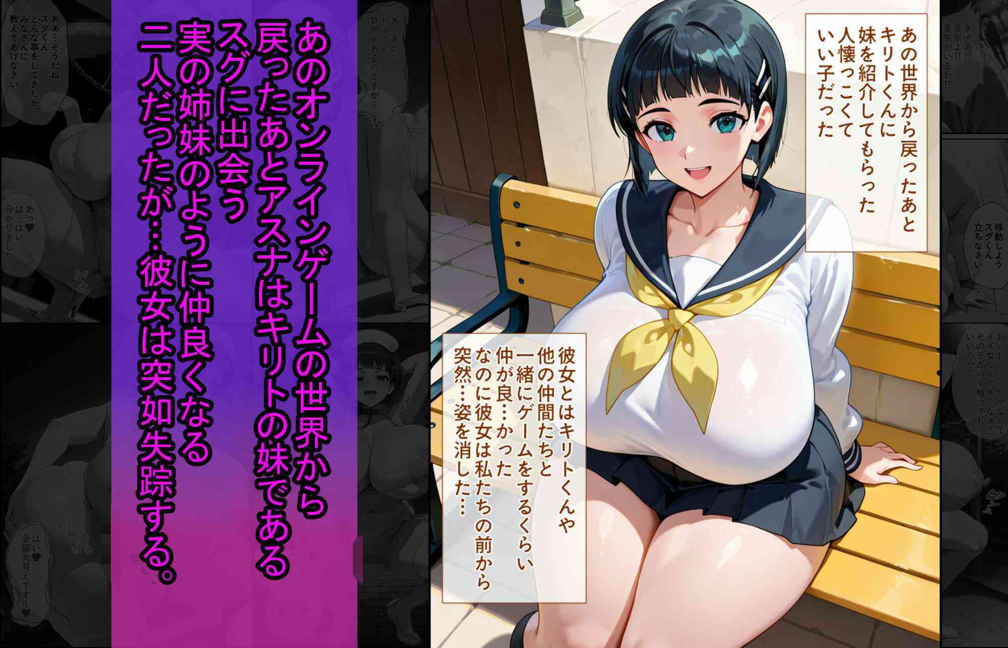 爆乳J●  アスナちゃんが巨根おじさんに寝取られる  話13 サンプル 3
