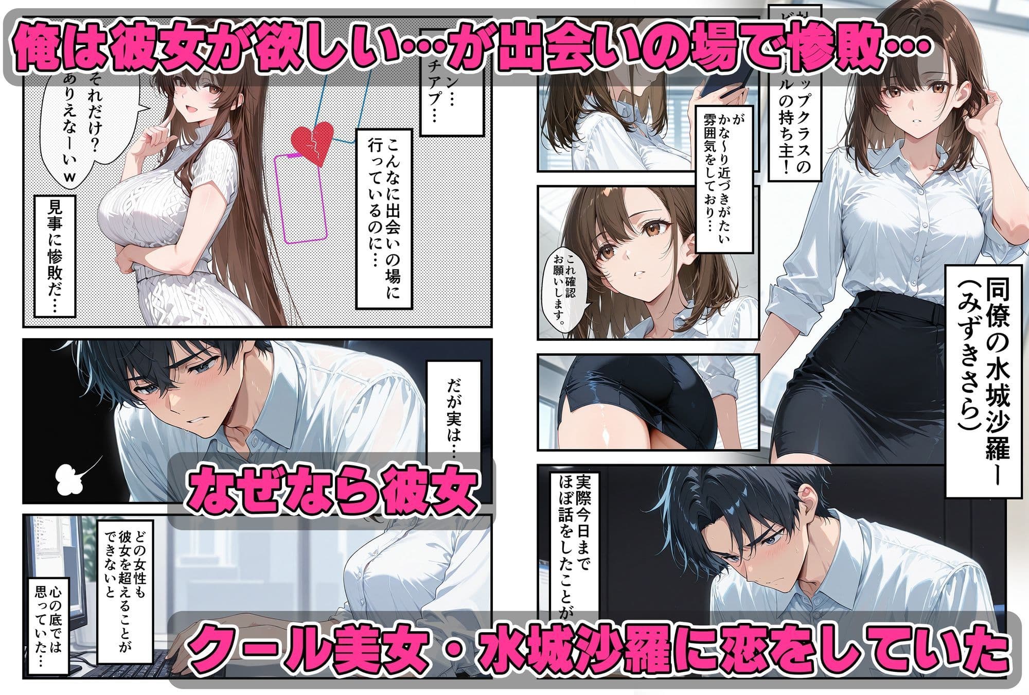 クール美女に告白〜恋愛下手で処女の彼女は天然無自覚にエロかった サンプル 1