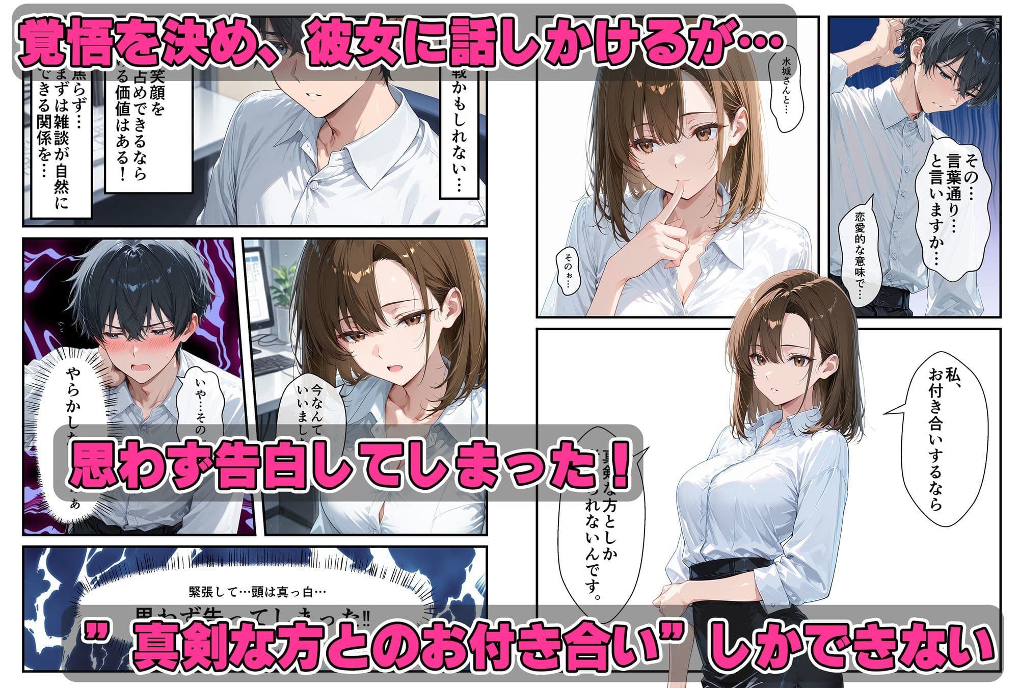 クール美女に告白〜恋愛下手で処女の彼女は天然無自覚にエロかった サンプル 2