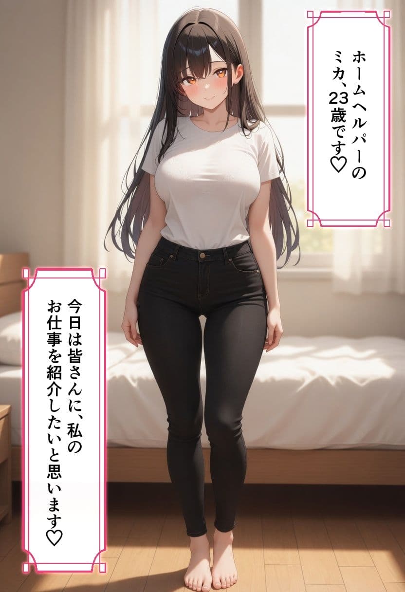 訪問介護の報酬は種付け！？爆乳ホームヘルパーのおしごと サンプル 1