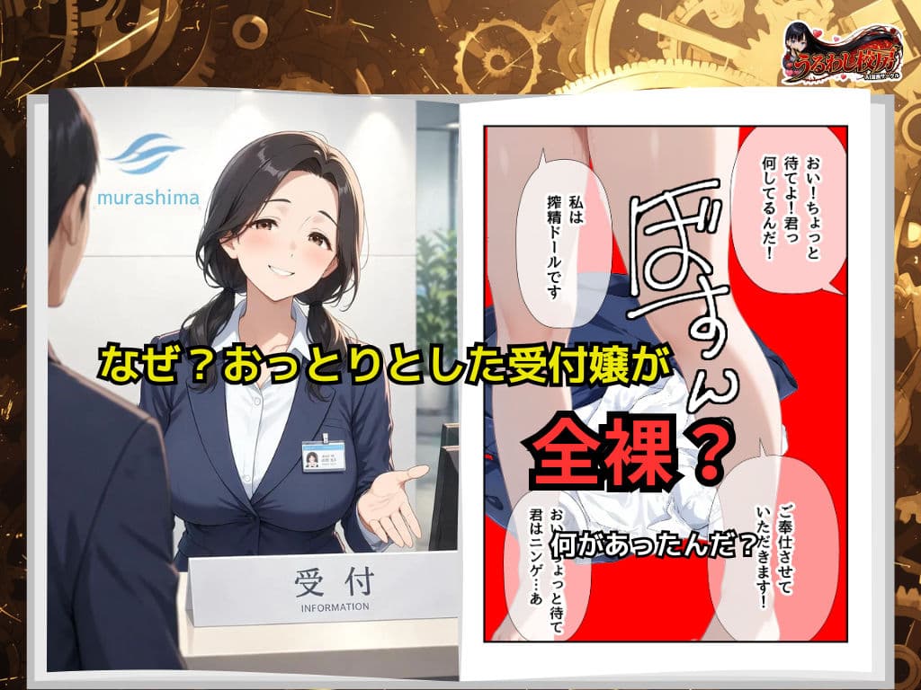 バグAIドールの代わりに! おっとり受付嬢がご主人様を完璧に搾精します サンプル 1