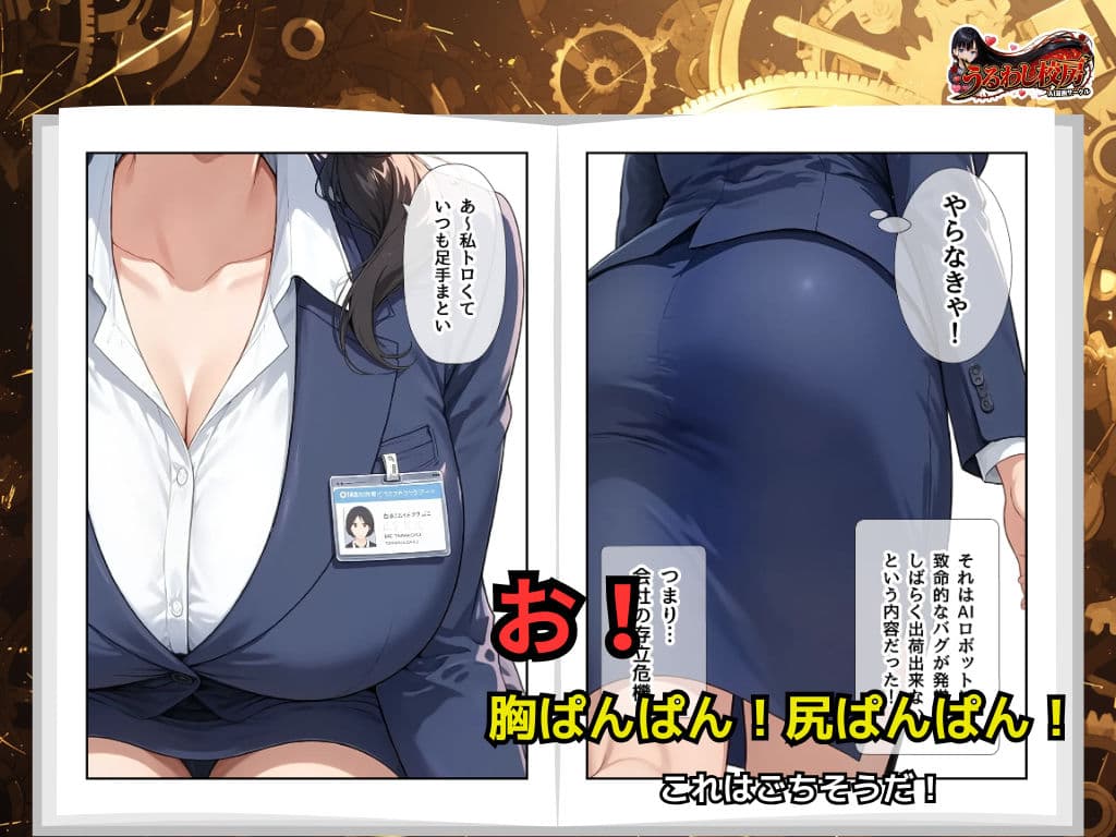 バグAIドールの代わりに! おっとり受付嬢がご主人様を完璧に搾精します サンプル 2