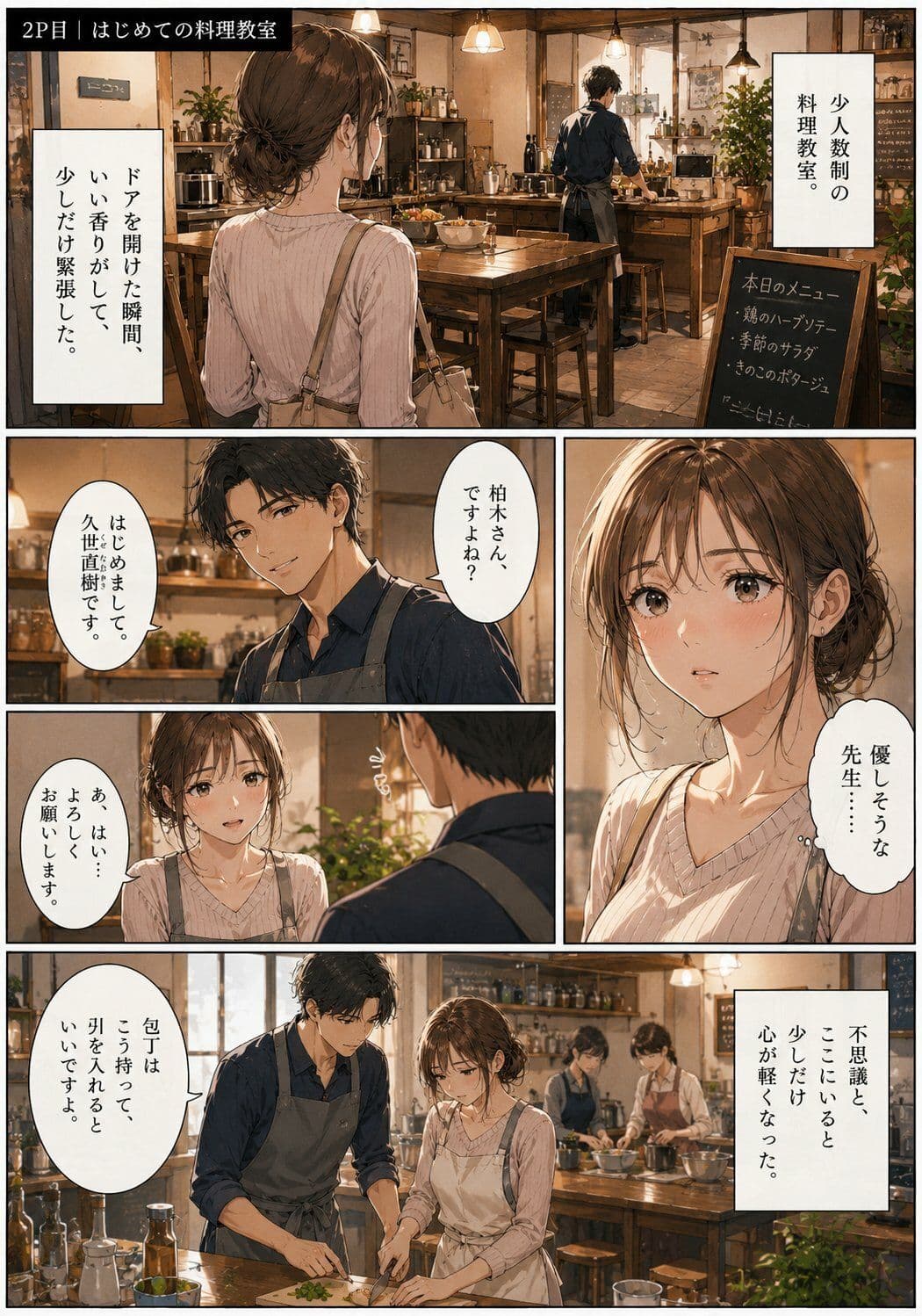 人妻料理教室 ―エプロンの下はもう隠せない― サンプル 2