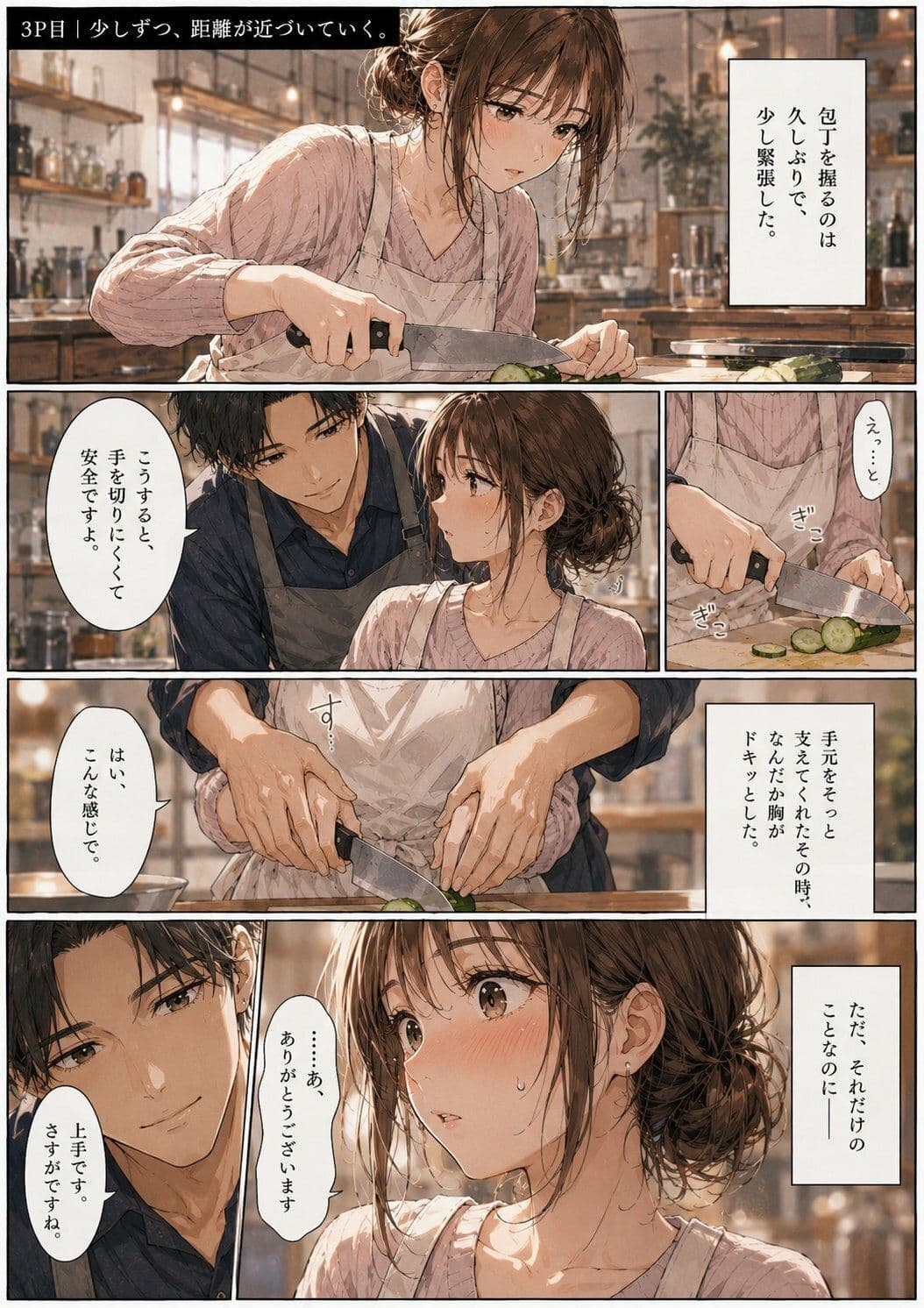 人妻料理教室 ―エプロンの下はもう隠せない― サンプル 3