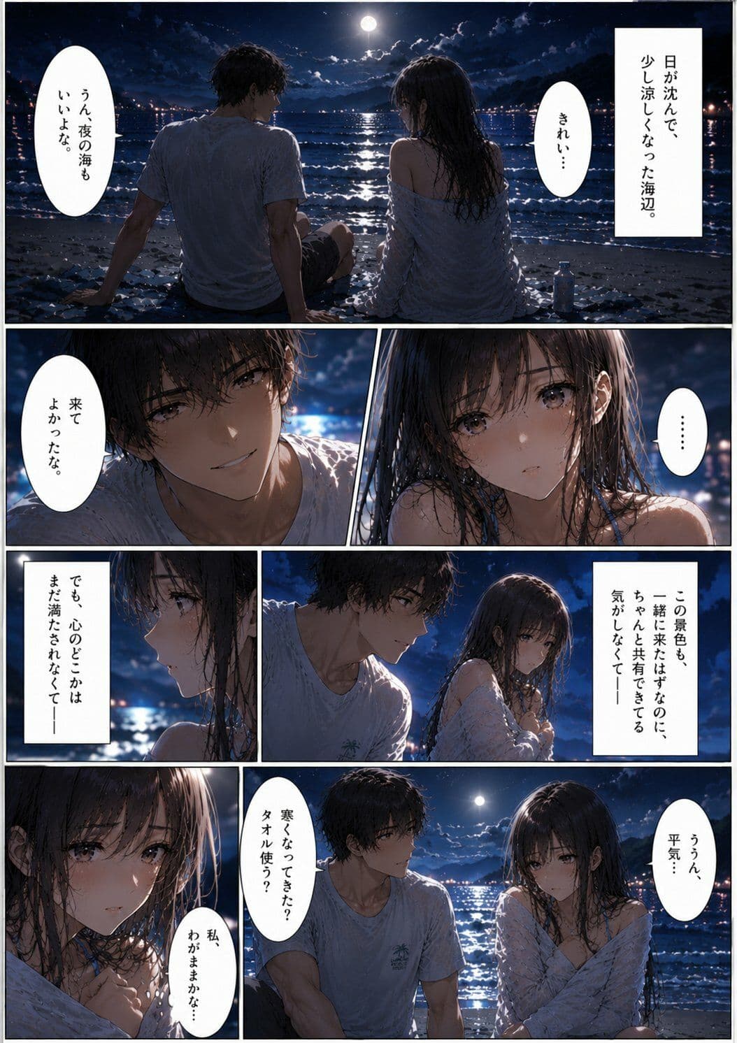 彼氏と来た海なのに、抱かれたのは別の男 だった ―波の音に、声を隠して― サンプル 3