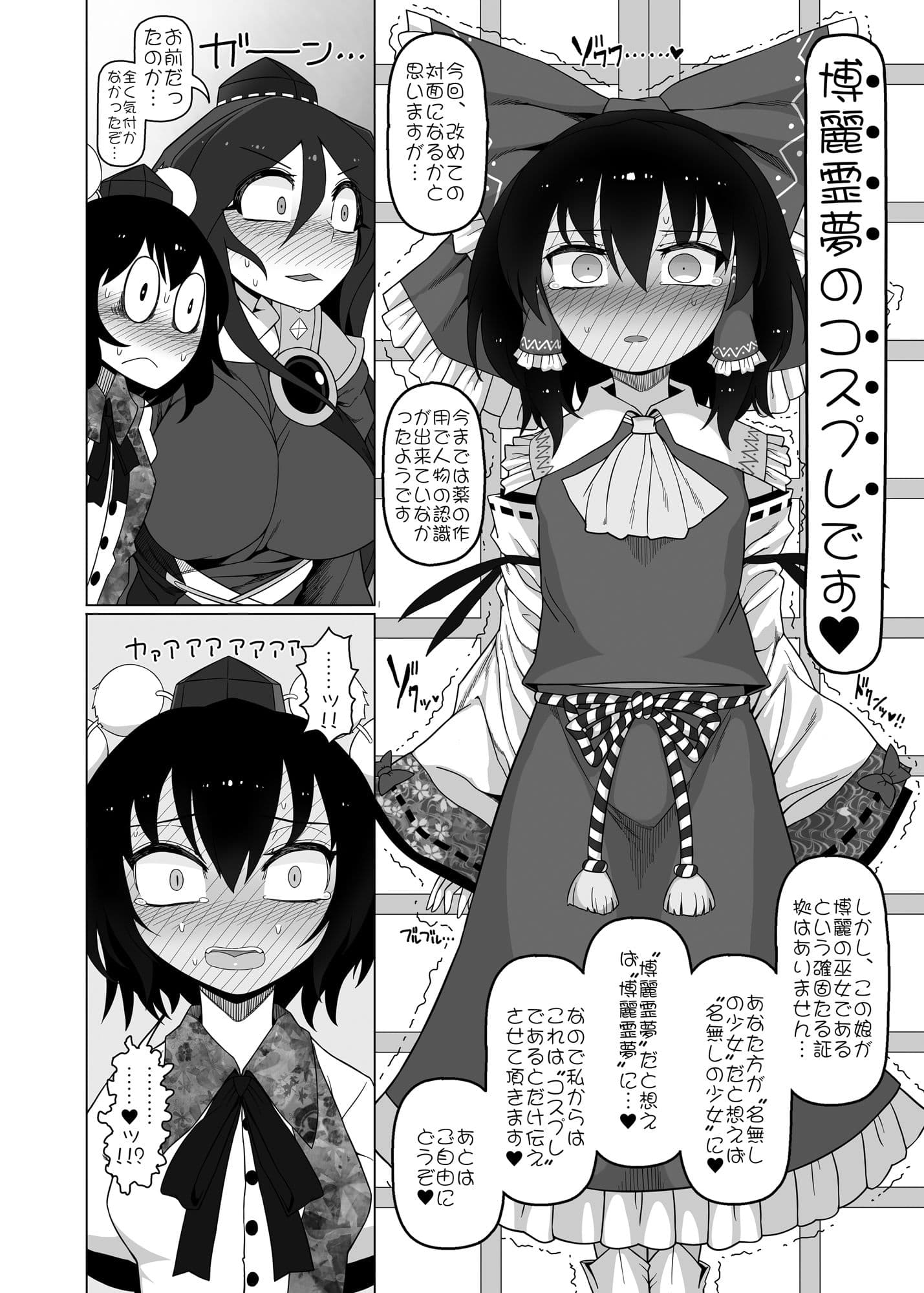 博麗霊夢巫女装備全部OFF サンプル 4