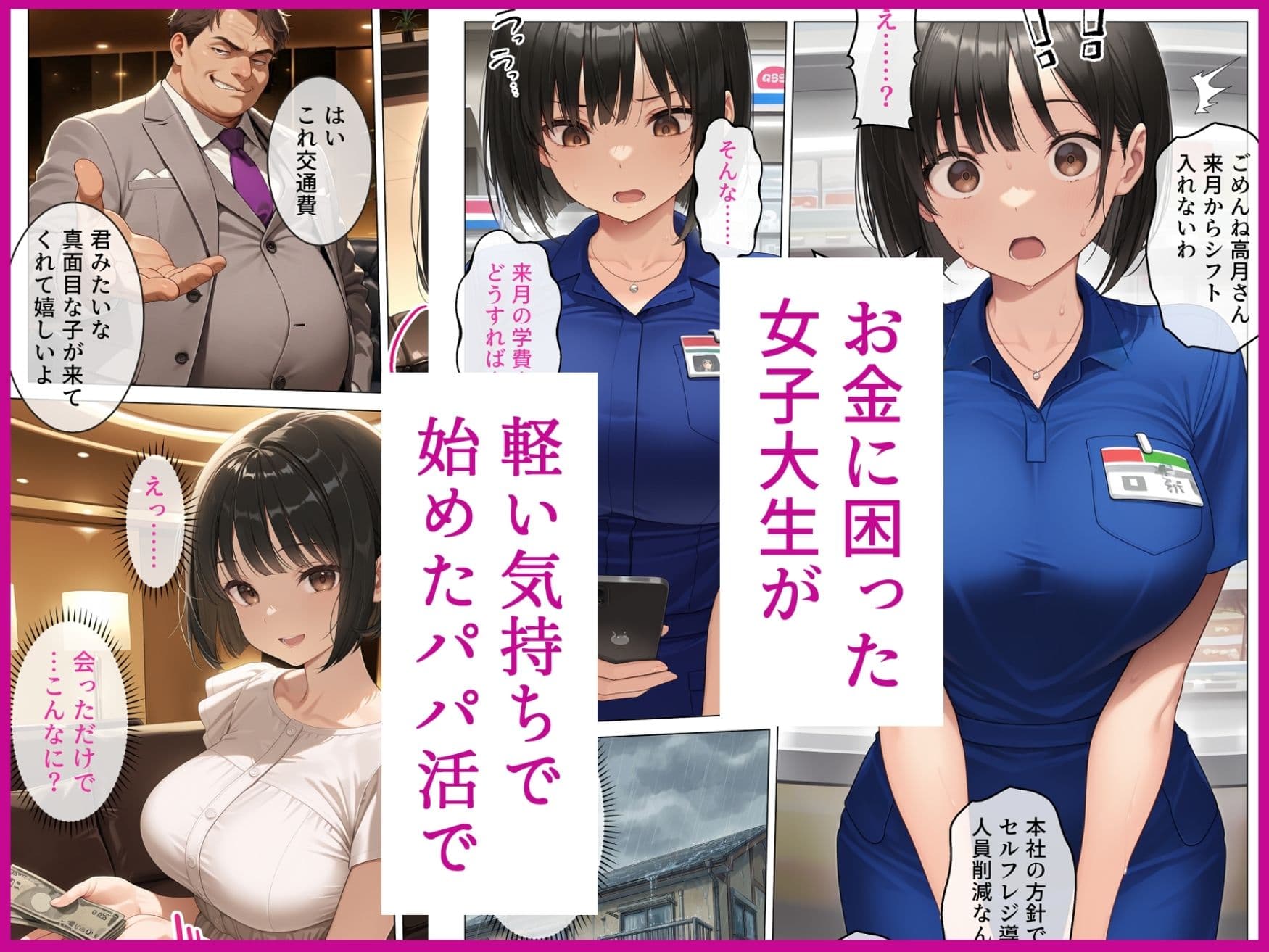 【総集編】パパ活シリーズ 〜脅迫・パパ活で堕とされる女たち〜 完全メス堕ち4作品収録 サンプル 4