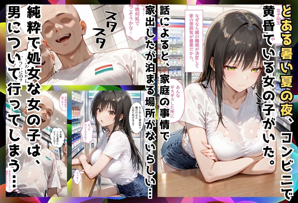夏の夜に拾った家出処女が狂うまで堕ちた件 古〇川唯編 サンプル 1