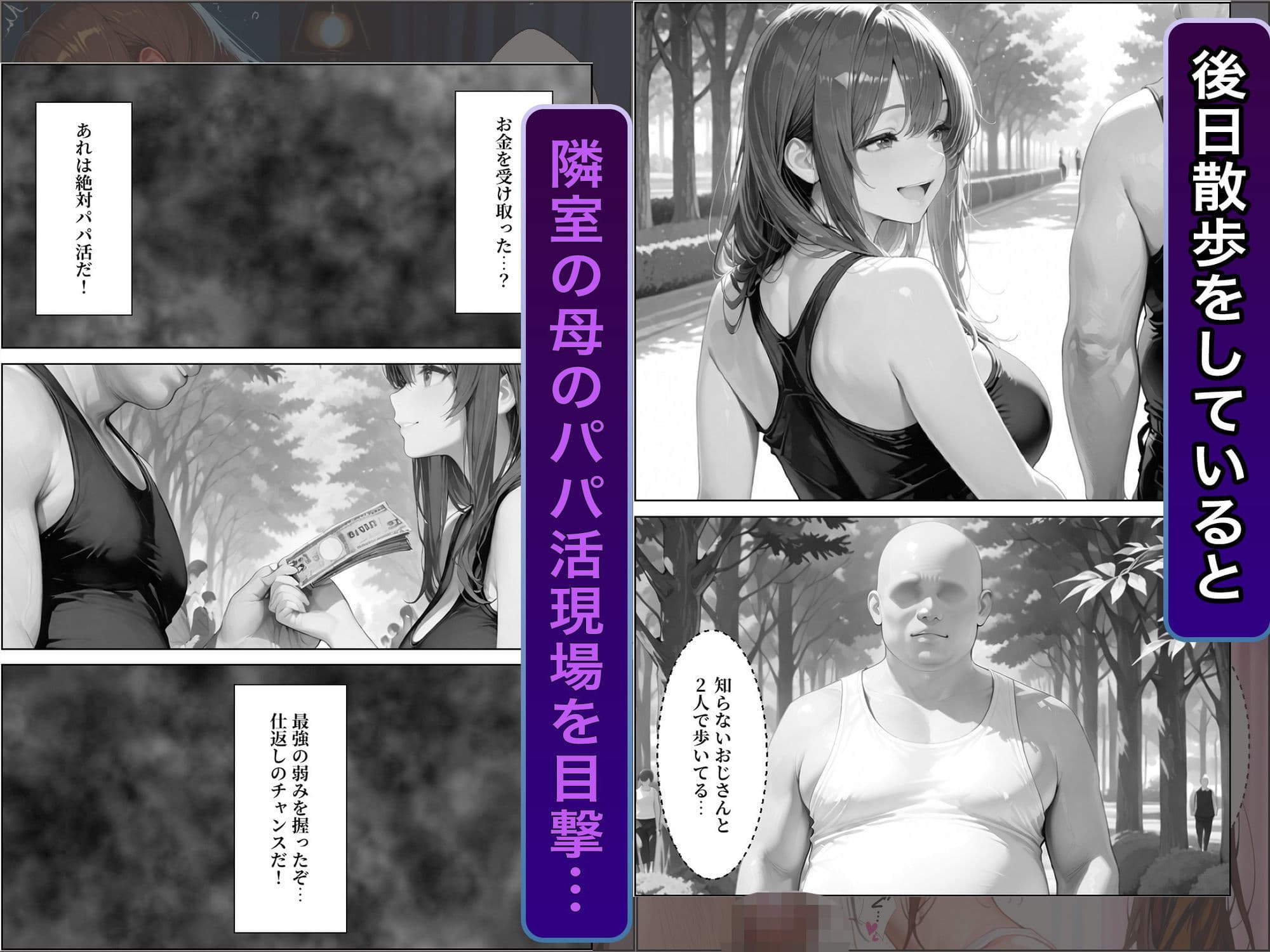 隣室に越してきた奇妙な母娘をデカチンで犯しまくった話 サンプル 6