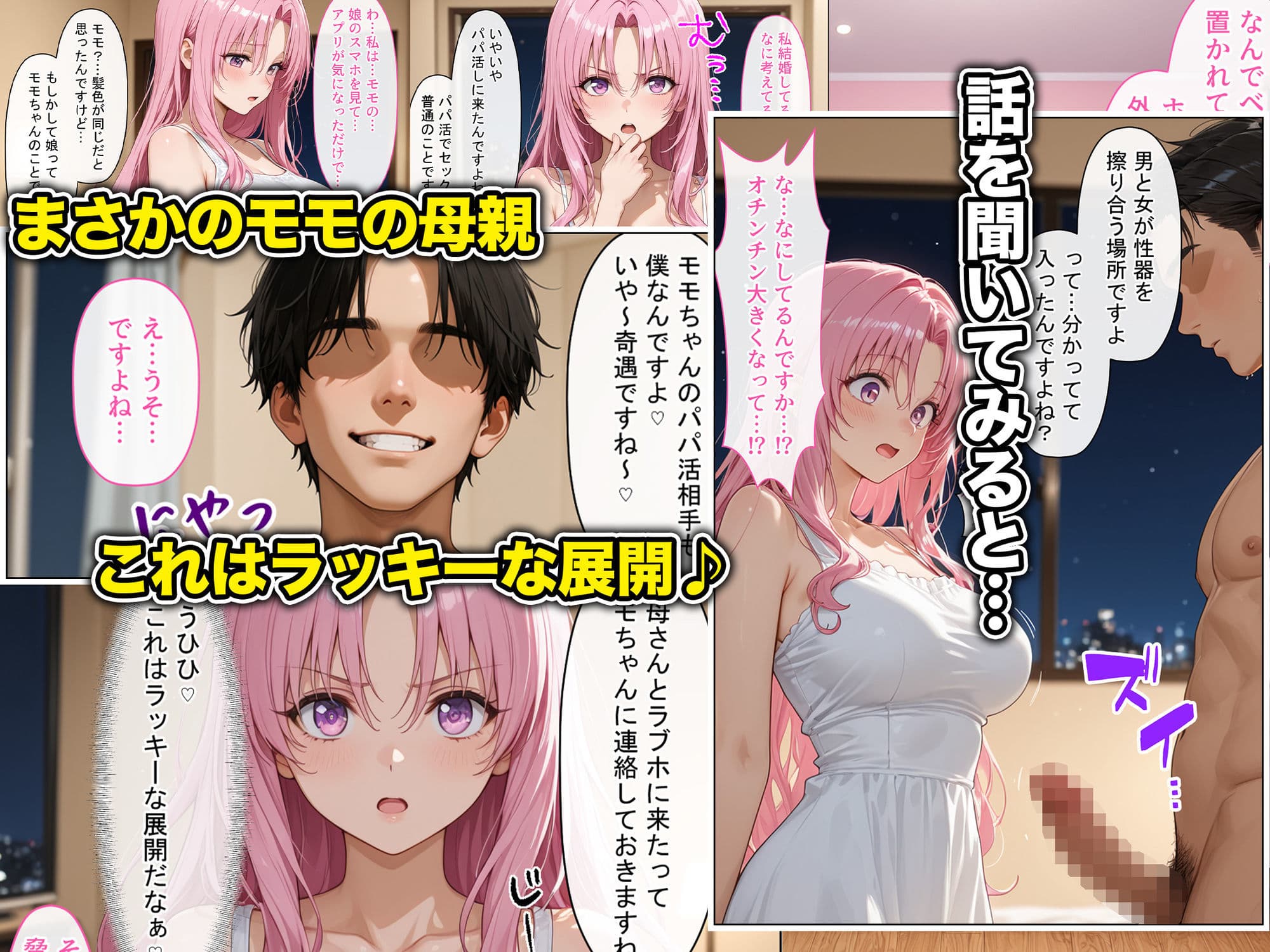 放課後、彼女たちはパパと会う〜人妻が娘のパパ活に間違えて来ちゃってそのままチン堕ち寝取られた話〜 サンプル 3