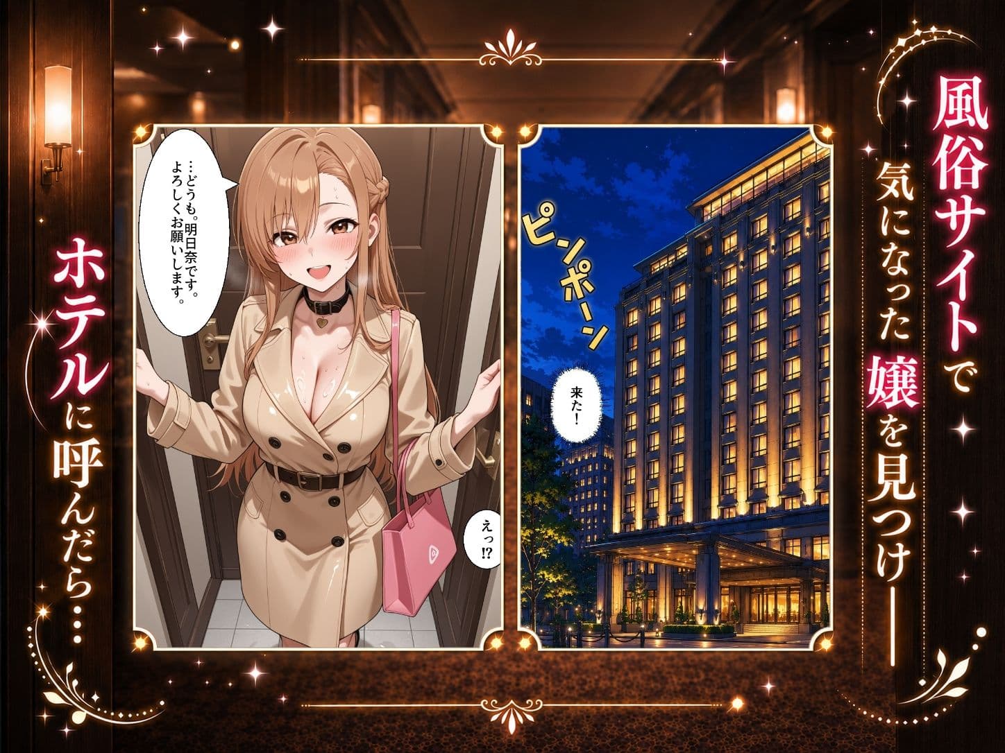 扉を開けたら明〇奈が立っていた サンプル 1