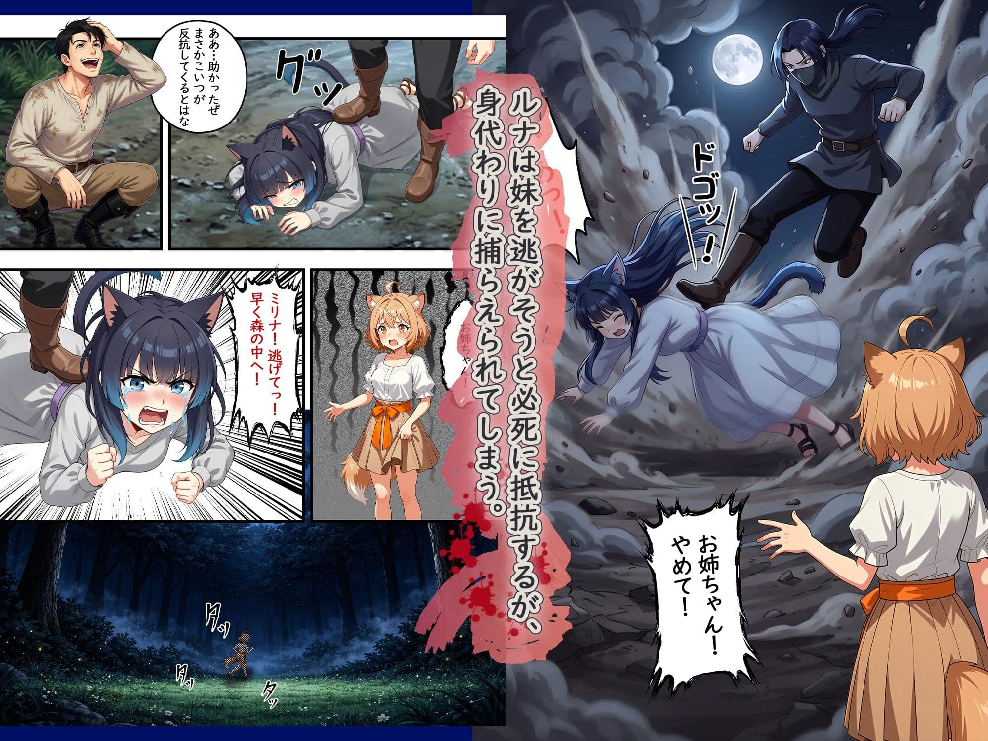 異世界奴●猫耳っ娘姉妹の救済 〜私も性奴●だけど、お姉ちゃんだけは救い出してみせる。〜 サンプル 3