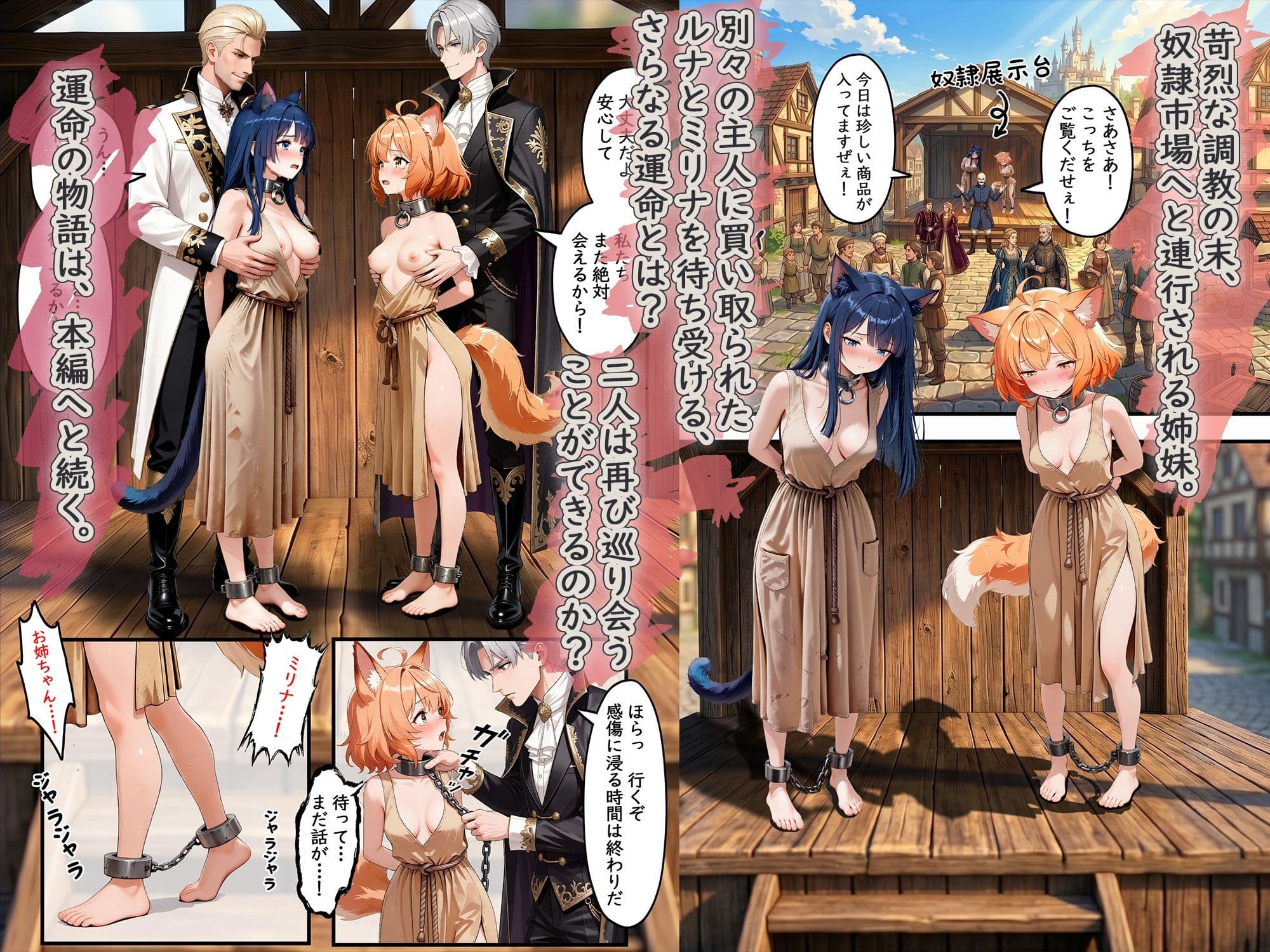 異世界奴●猫耳っ娘姉妹の救済 〜私も性奴●だけど、お姉ちゃんだけは救い出してみせる。〜 サンプル 7