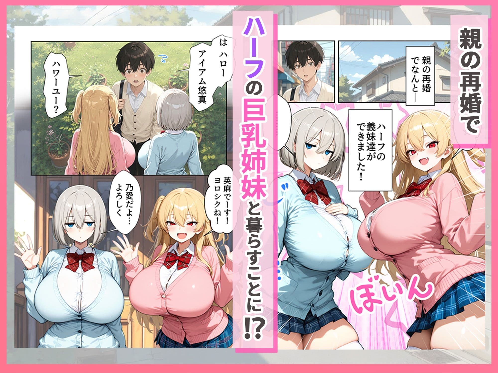 義理のハーフ姉妹 ズレたエロ常識の妹といちゃラブ性活 サンプル 1