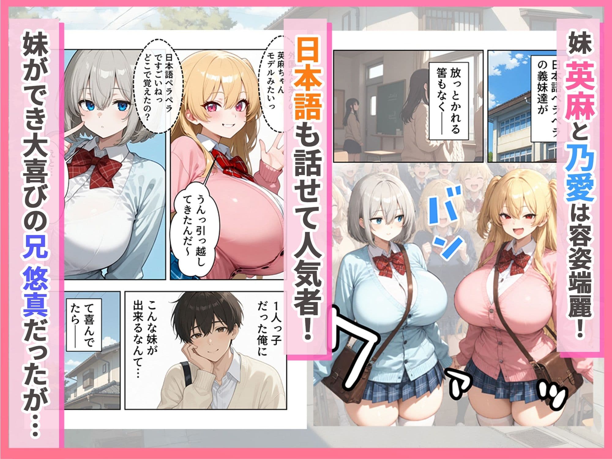 義理のハーフ姉妹 ズレたエロ常識の妹といちゃラブ性活 サンプル 2