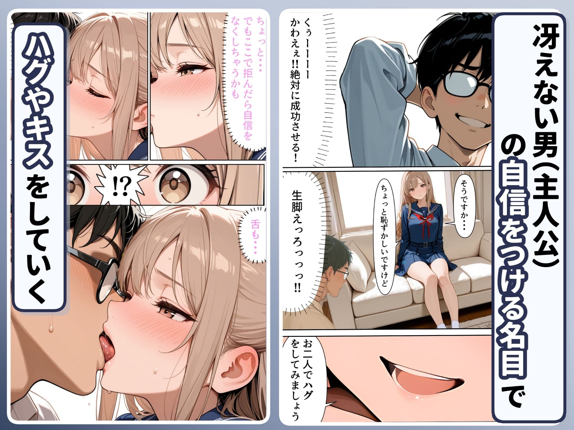 底辺逆転-どん底ぼっち童貞の俺が億万長者に!?同級生の美女を「冴えない男の救済企画」と称した高額バイトで釣ってみた結果・・・ サンプル 4