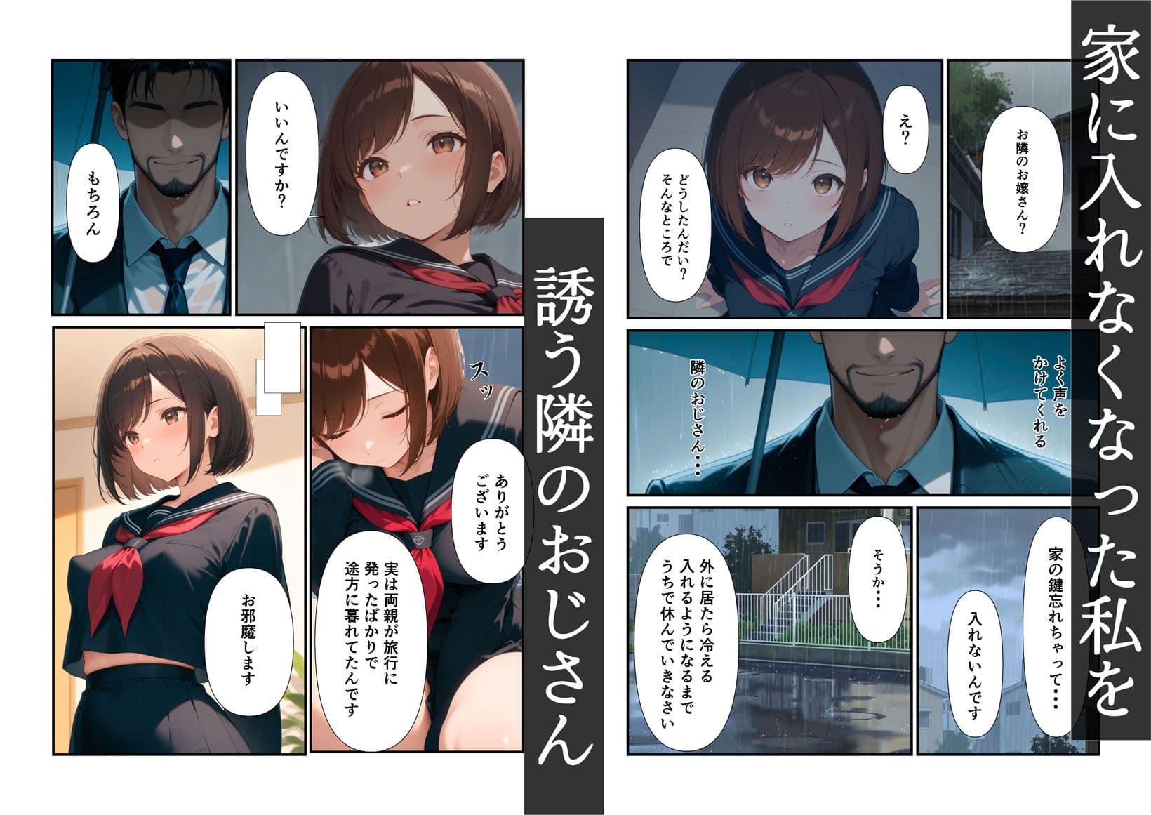 隣のおじさんと生えっち サンプル 1