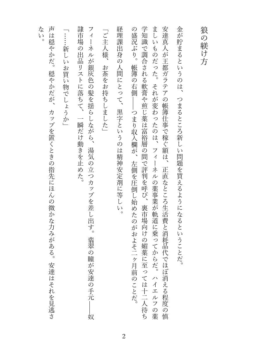 傲慢な狼獣人を奴●調教してメス堕ちさせる話 サンプル 1