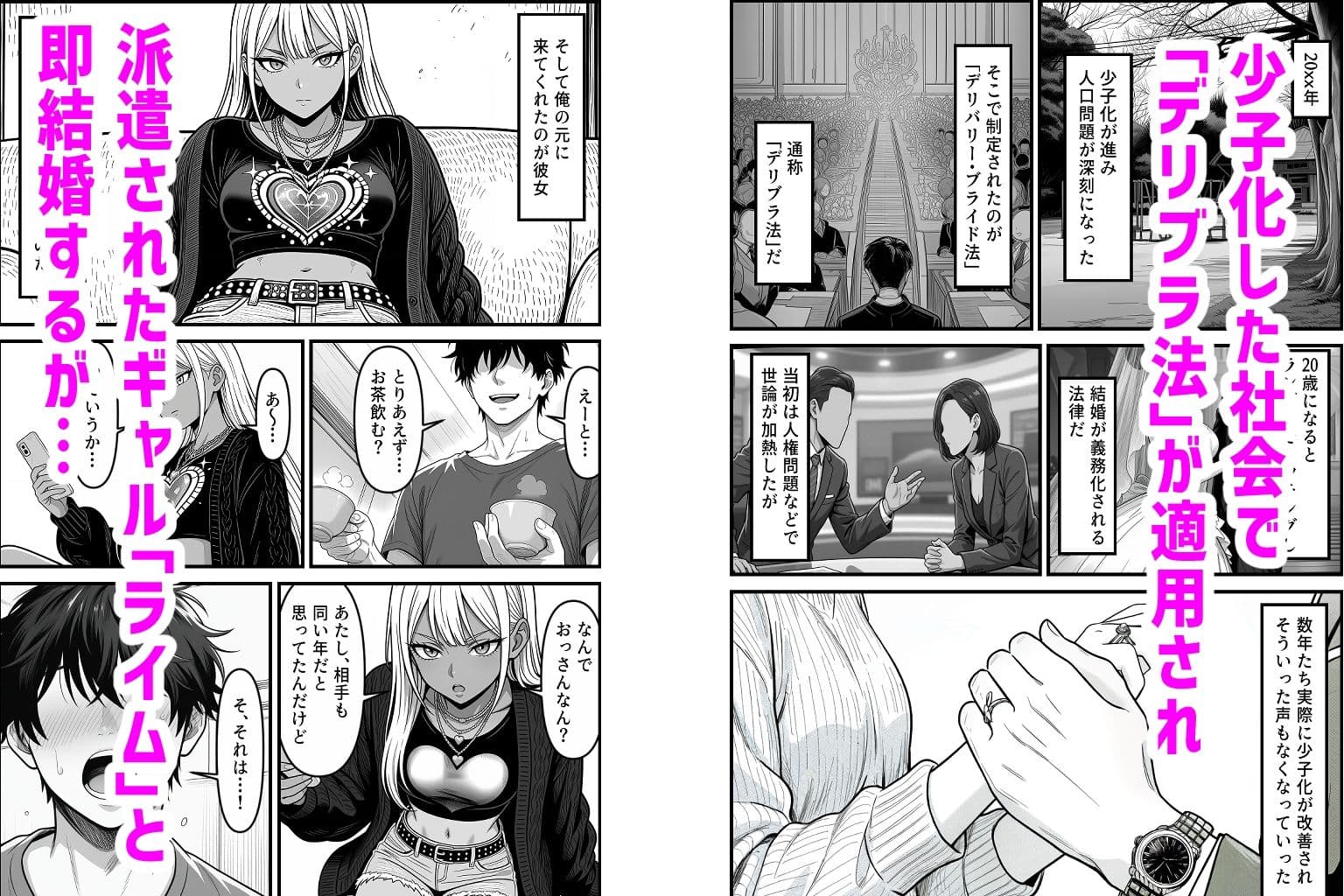デリバリー・ブライド〜ツンデレ黒ギャルと出会って即結婚した結果… サンプル 2