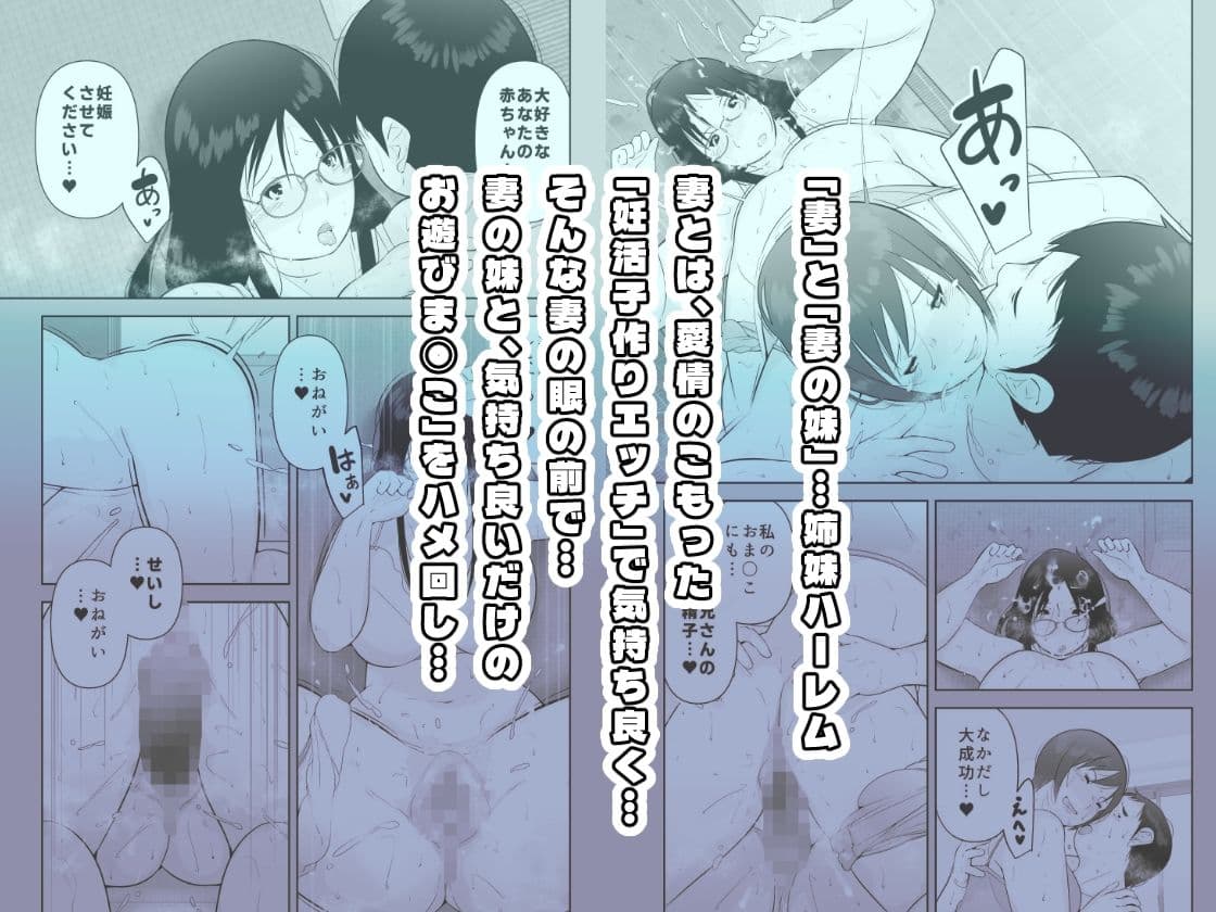 妻と義妹、孕ませ希望。 サンプル 2