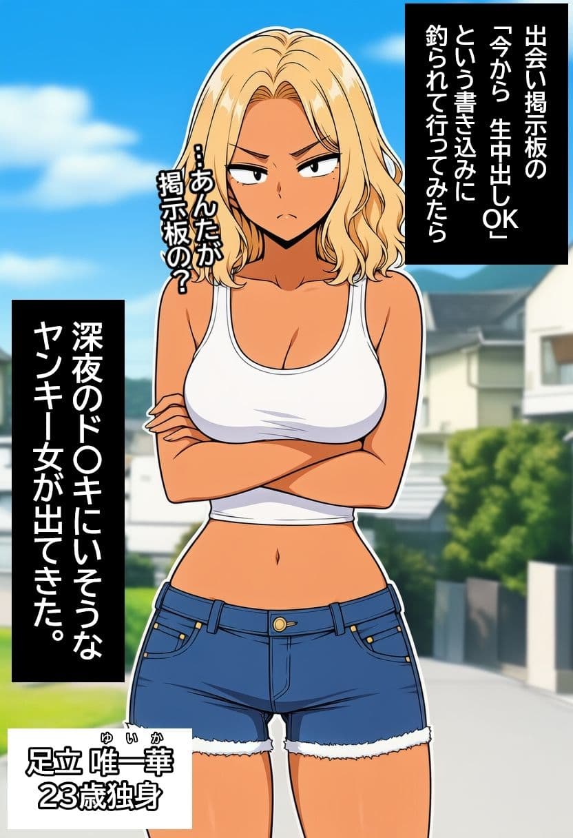 深夜のド〇キにいそうなヤンキー女を孕ませる。 サンプル 1