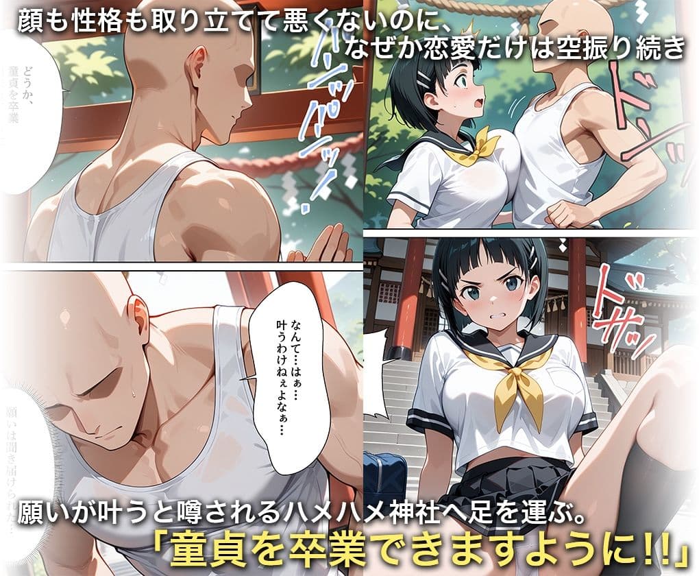 淫欲の神様のご利益で、即堕ち即ハメが止まらない 桐○谷直葉 サンプル 1