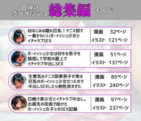 【総集編】ボーイッシュ美少女とイチャラブ中出しSEX サンプル 1