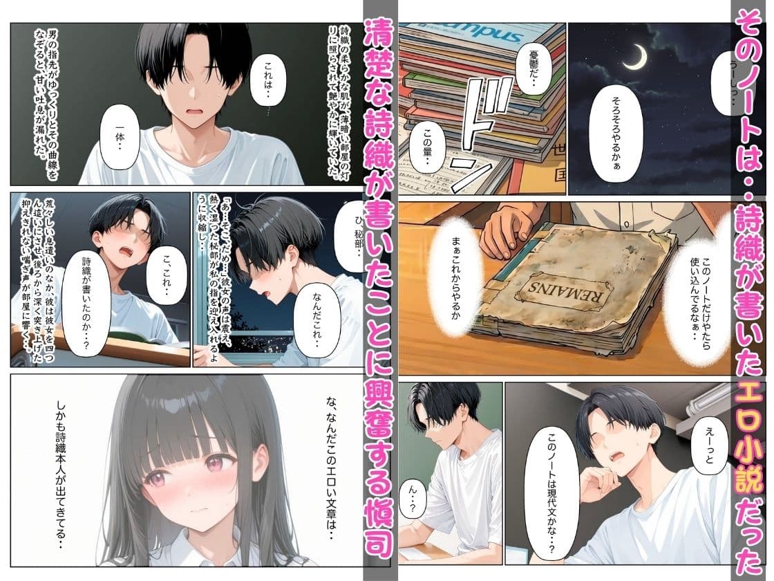 清楚だと思っていた幼馴染がエロ小説家だったので小説通りにイチャラブセックスした話 サンプル 3